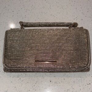 41 Hawthorn Textured Silver Clutch